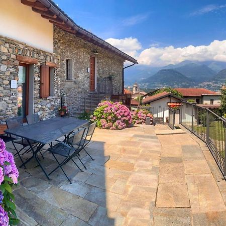 La Volta - Lake Como Heritage Home In Molino Maufet Watermill - Patio On The Garden コーリコ エクステリア 写真
