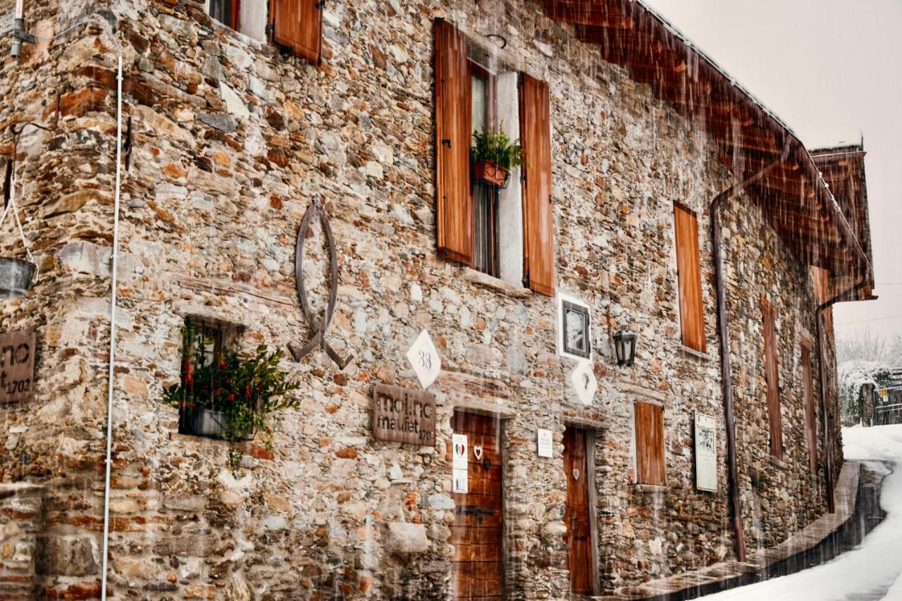 La Volta - Lake Como Heritage Home In Molino Maufet Watermill - Patio On The Garden コーリコ エクステリア 写真